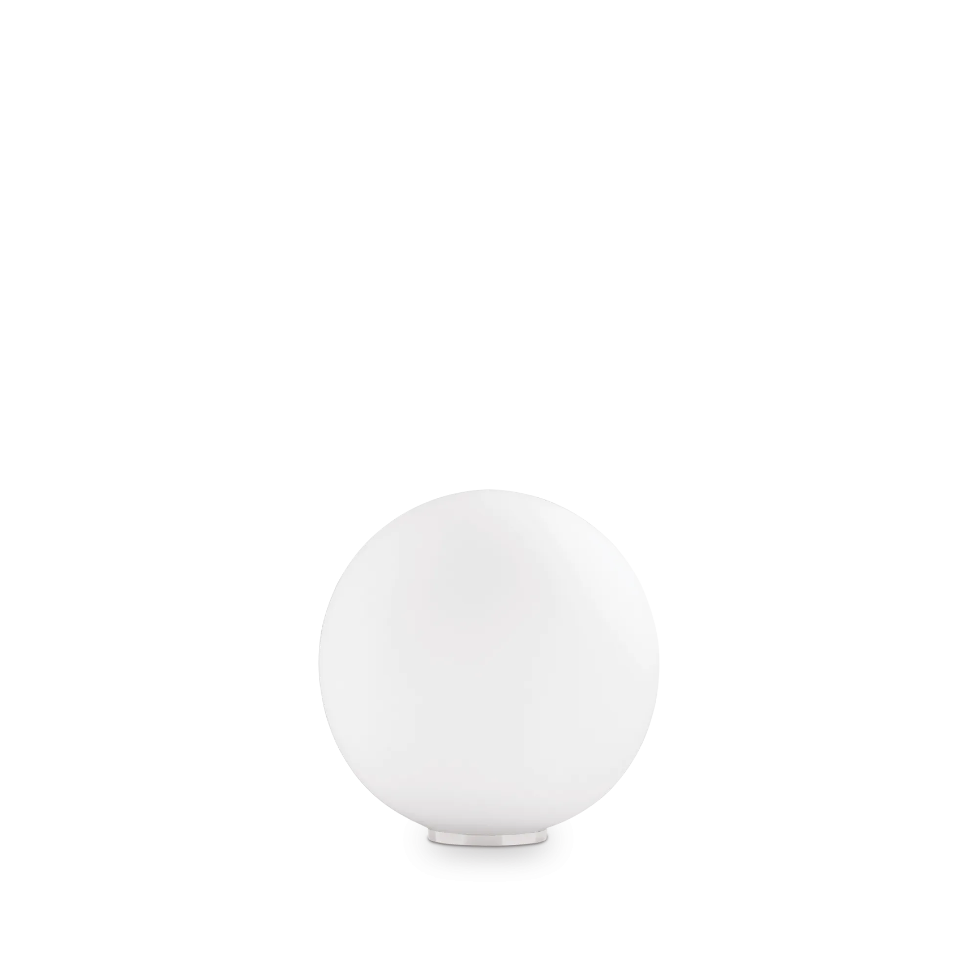 Lampe à poser Mapa sphère en verre opalin blanc par Ideal Lux