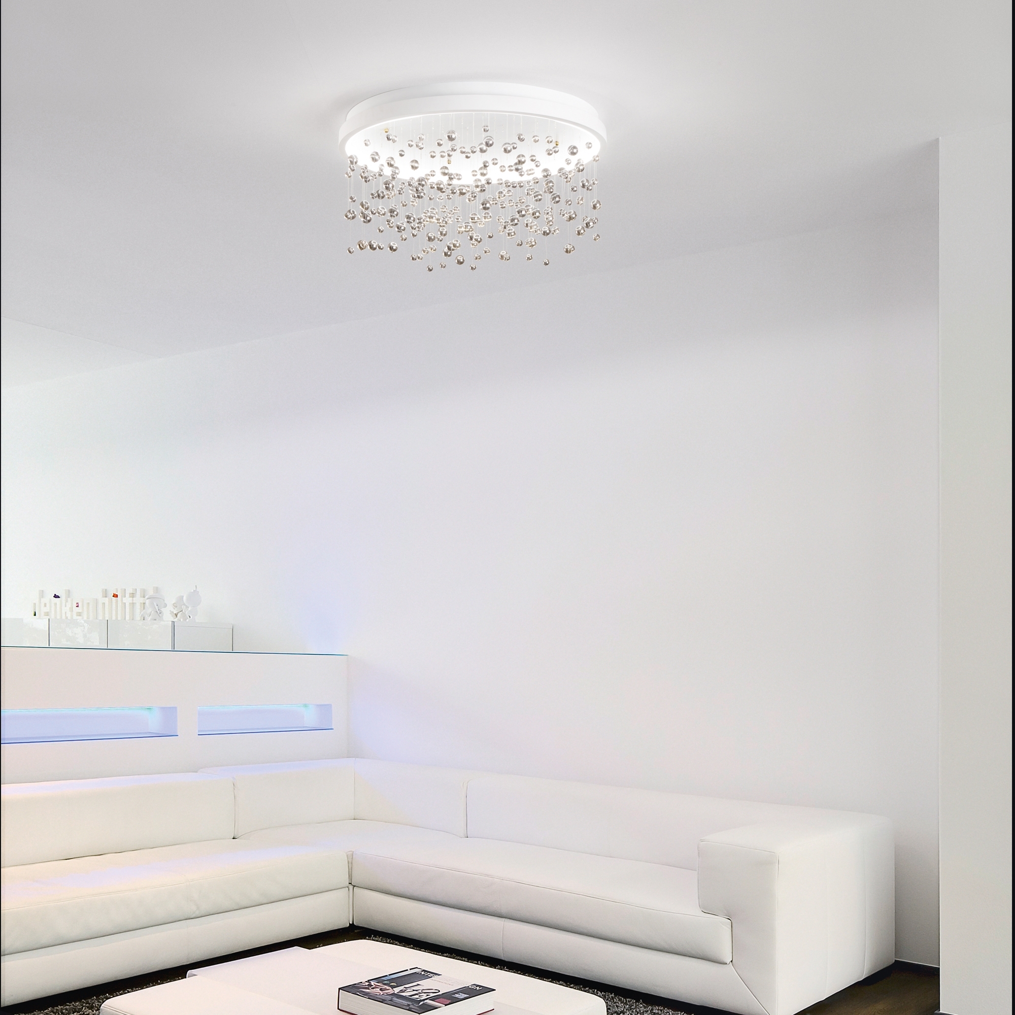 Plafonnier Armony glamour à perles suspendues par Ideal Lux Plafonnier Armony glamour à perles suspendues par Ideal Lux – Image 3