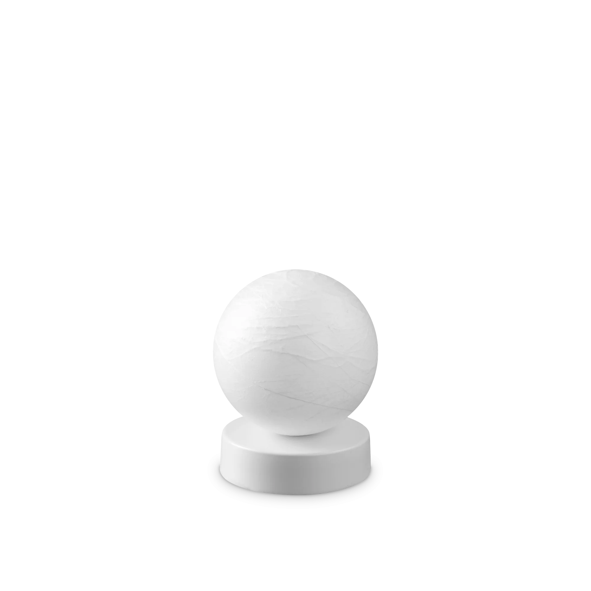 Lampe à poser Carta en boule effet papier par Ideal Lux