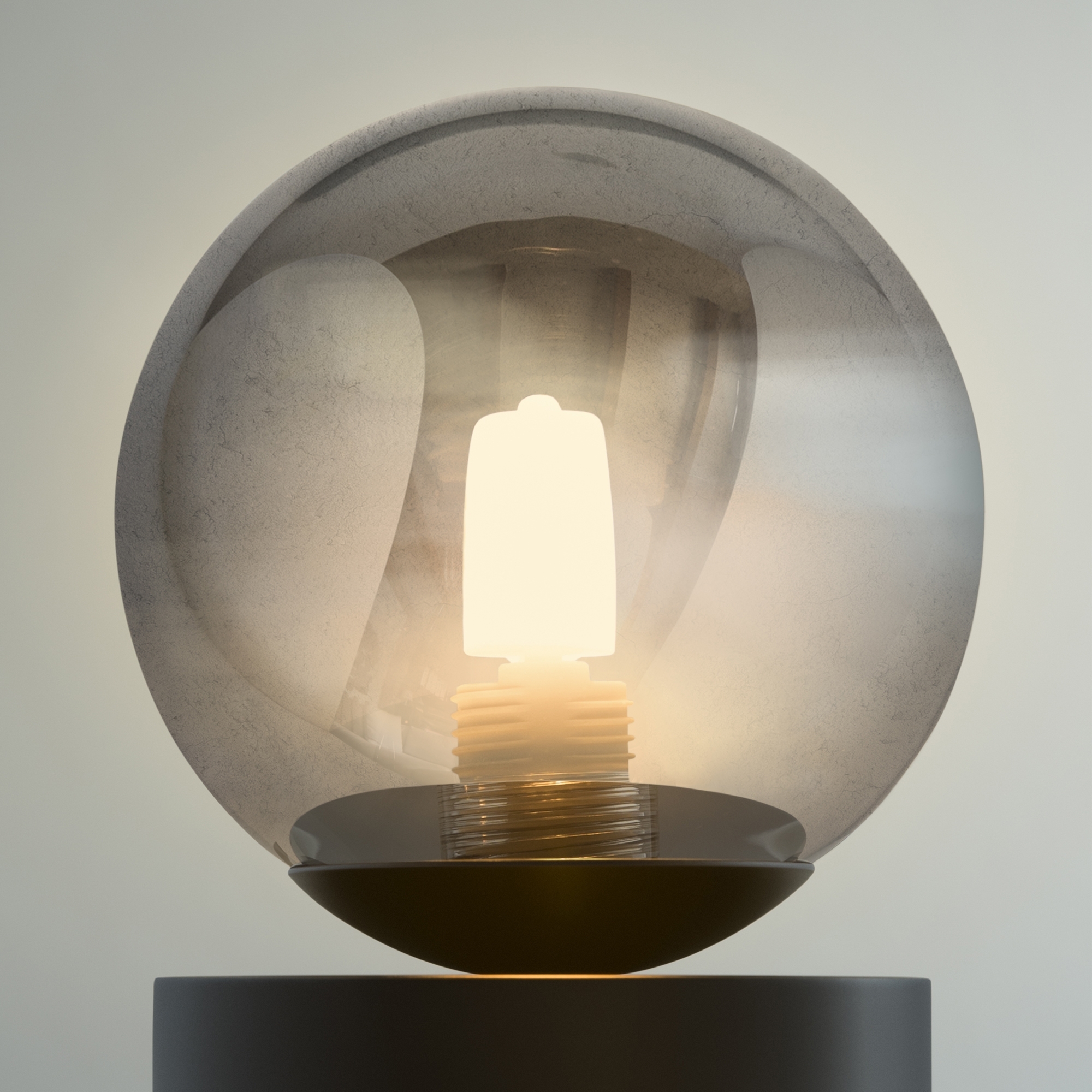 Lampe à poser Perlage 1 minimaliste en verre soufflé par Ideal Lux Lampe à poser Perlage 1 minimaliste en verre soufflé par Ideal Lux – Image 3
