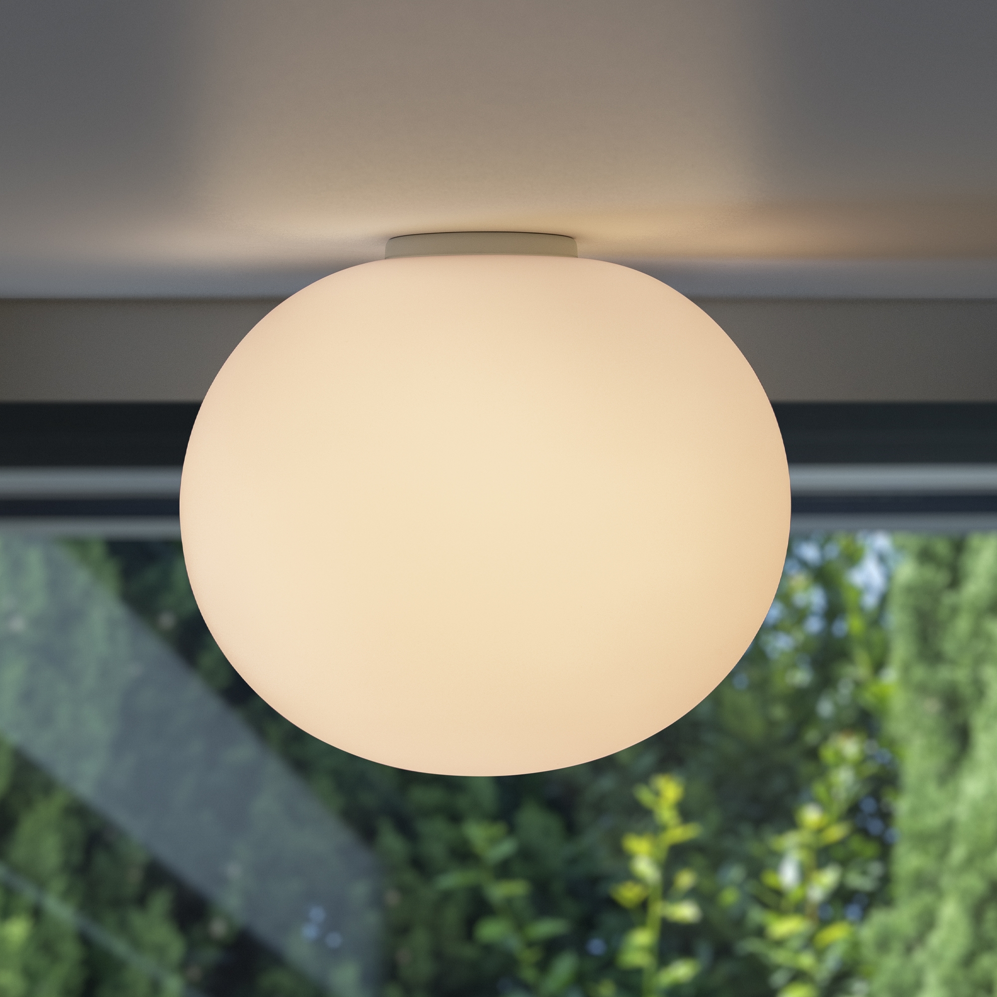 Plafonnier Cotton globe blanc en verre gravé par Ideal Lux Plafonnier Cotton globe blanc en verre gravé par Ideal Lux – Image 5