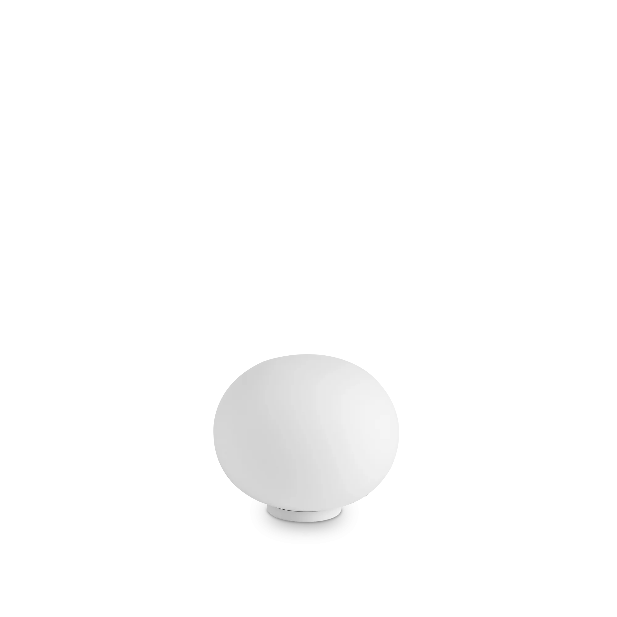 Lampe à poser Smarties style Champignon en verre dépoli blanc