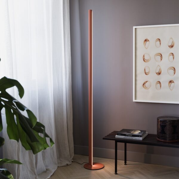 Lampadaire Dorica LED colonne Design en Aluminium par Ideal Lux – vue 2