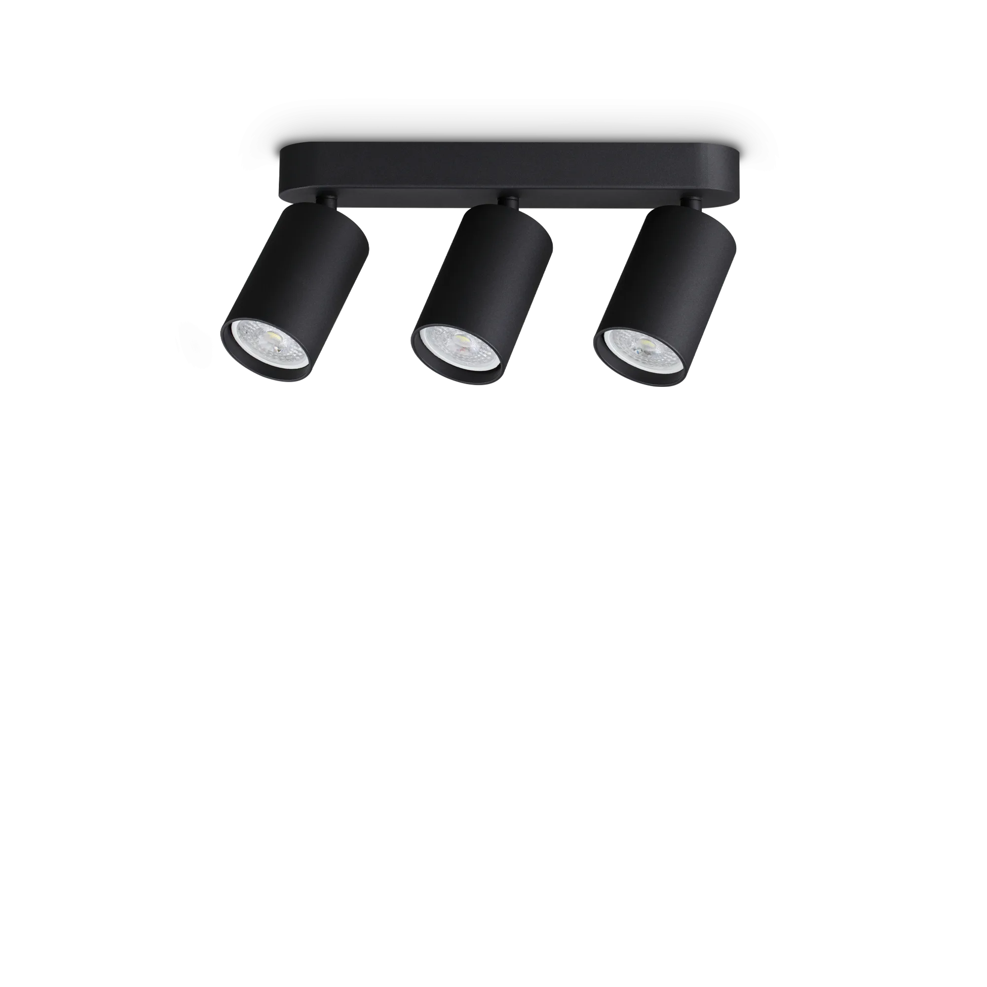 Plafonnier Dynamite Spot Rond Orientable avec base linéaire par Ideal Lux