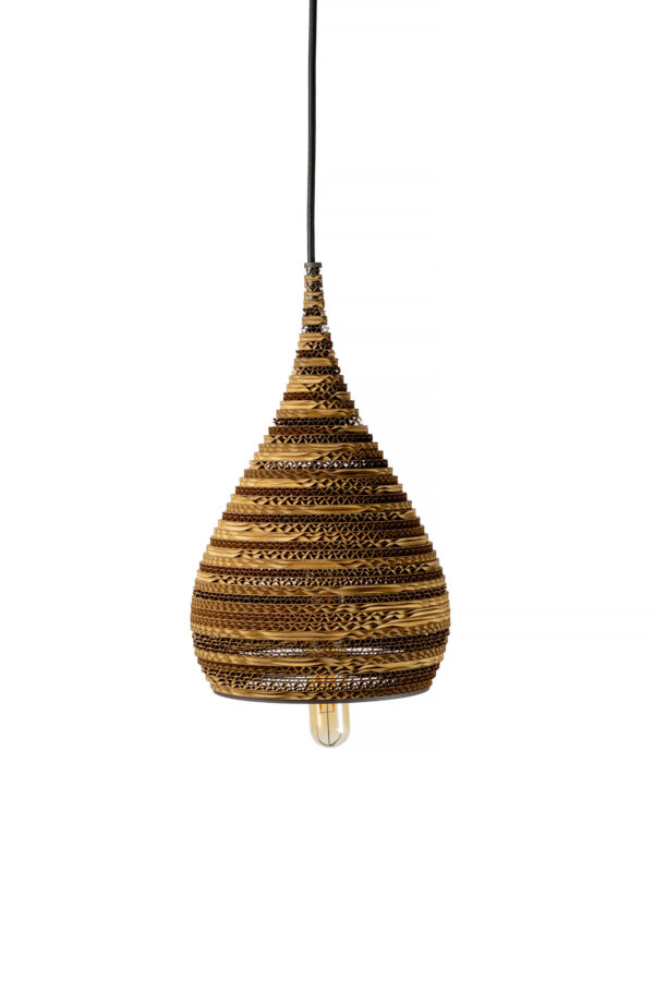 Lampe papier et carton : suspensions et luminaires Suspension en carton Cone 1 design Éco-responsable SOOA Design