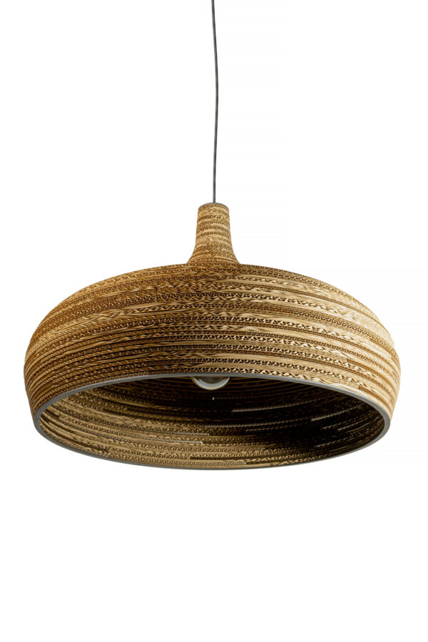 Lampe papier et carton : suspensions et luminaires Suspension en carton Dome Éco‑Design par SOOA Design – vue 2