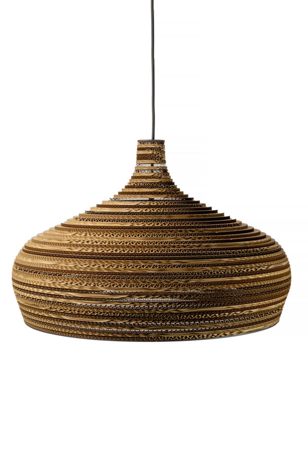 Lampe papier et carton : suspensions et luminaires Suspension en carton Dome Éco‑Design par SOOA Design
