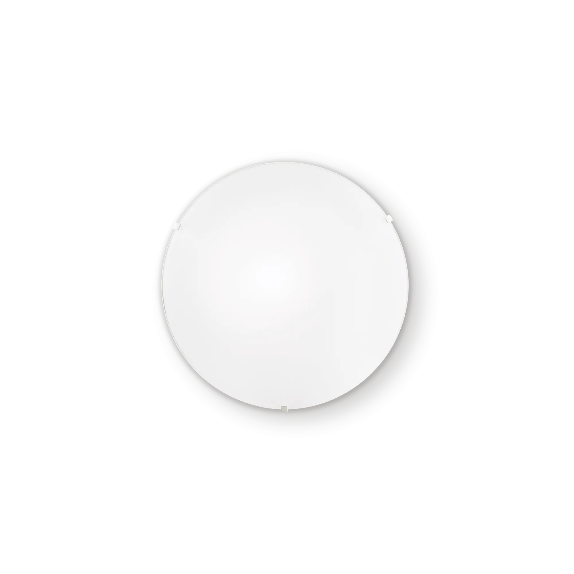 Plafonnier Simply Rond Minimaliste en Verre Sablé par Ideal Lux