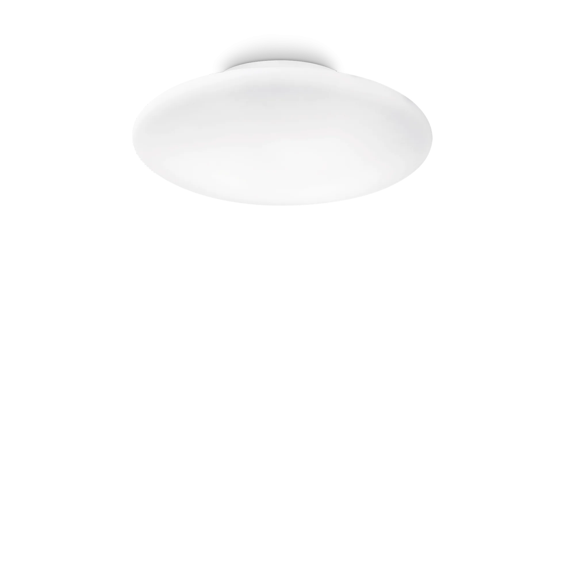 Plafonnier Smarties Ovale en Verre Blanc par Ideal Lux