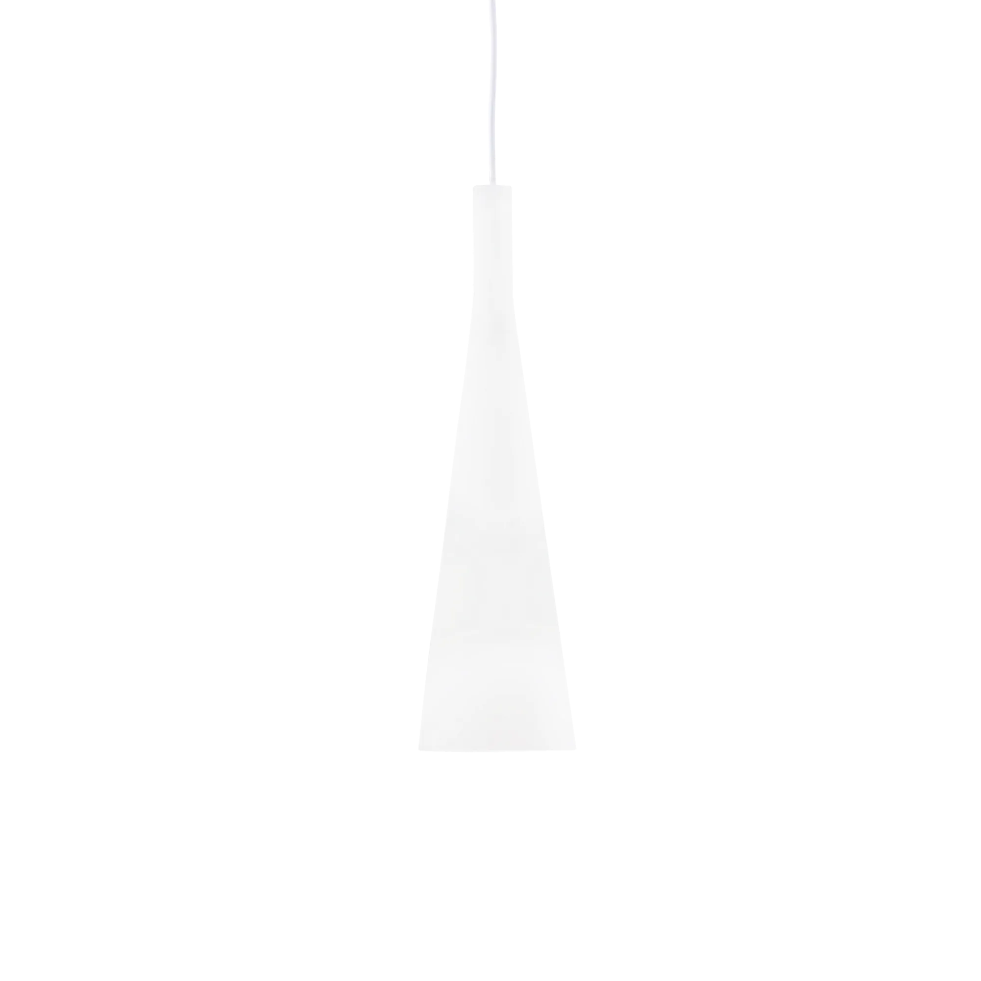 Suspension Milk conique en verre soufflé blanc par Ideal Lux