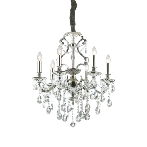 Suspension Gioconda lustre chandelier en cristal par Ideal Lux – vue 2