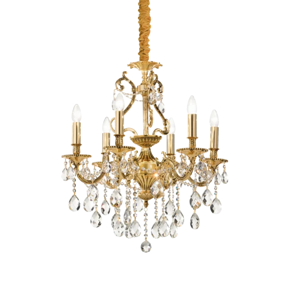 Suspension Gioconda lustre chandelier en cristal par Ideal Lux