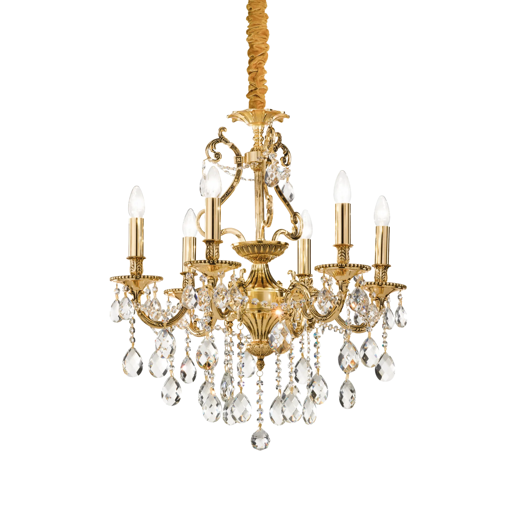 Suspension Gioconda lustre chandelier en cristal par Ideal Lux