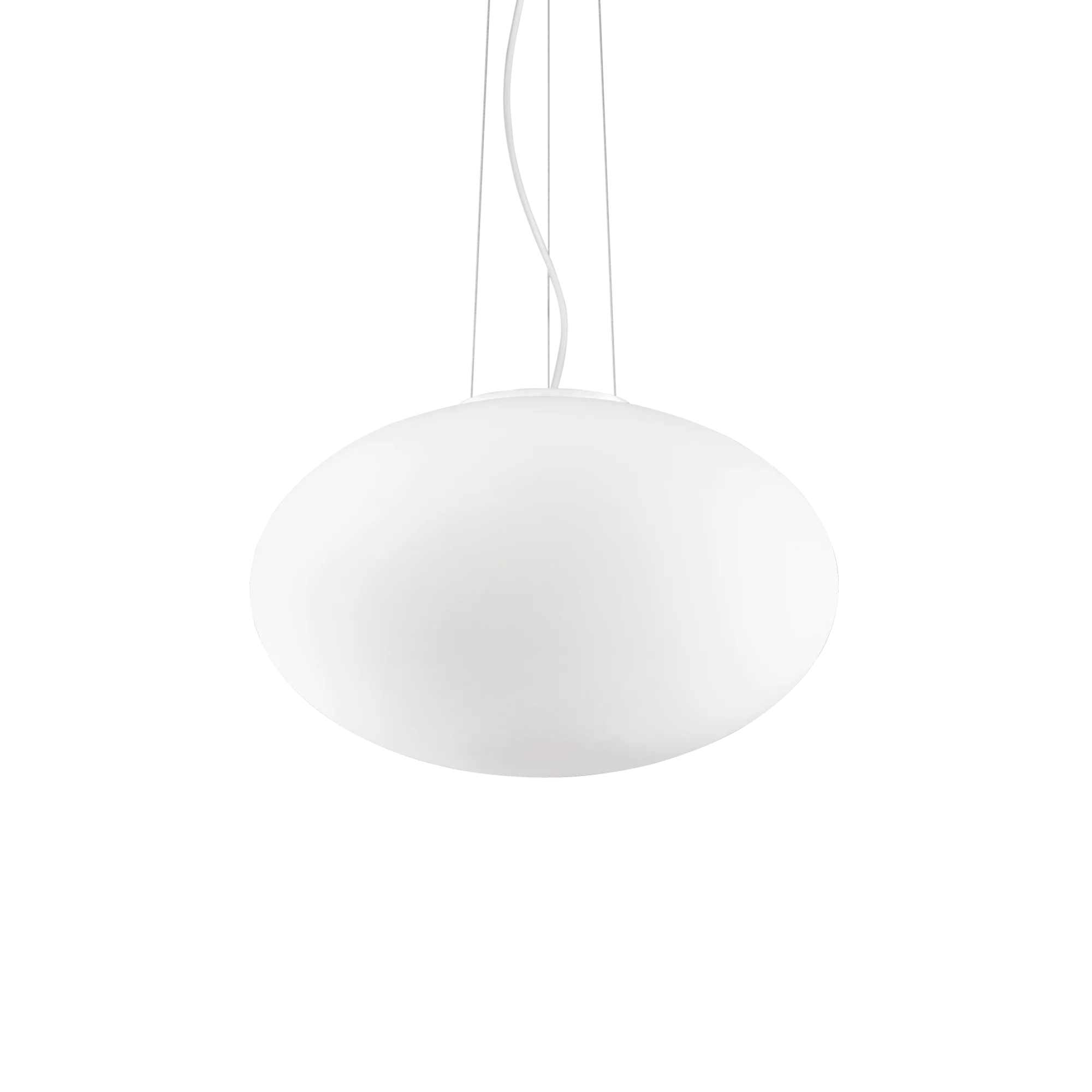 Suspension Candy en Verre Soufflé Blanc Acidifié par Ideal Lux