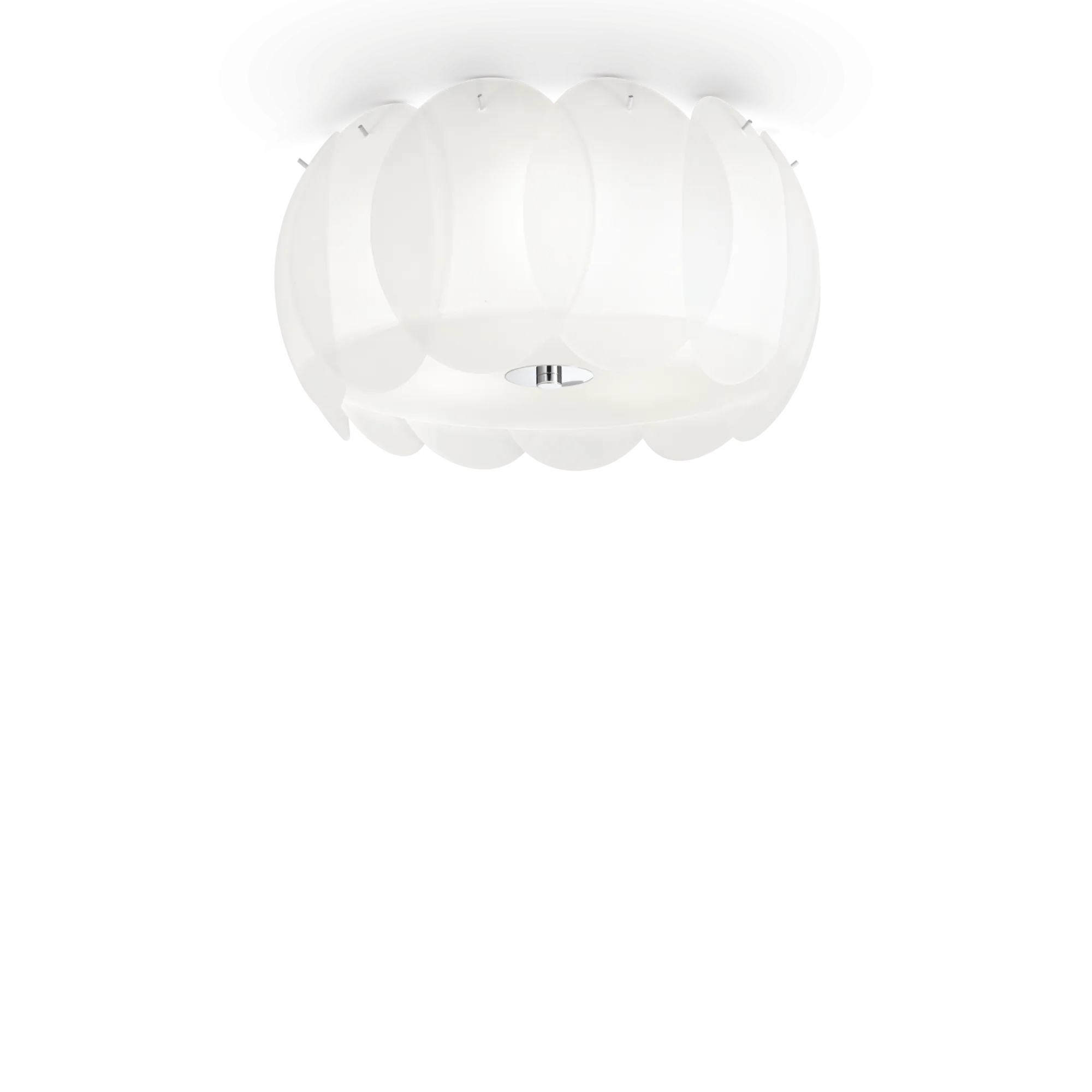 Plafonnier Ovalino en Plaques de Verre Superposées par Ideal Lux