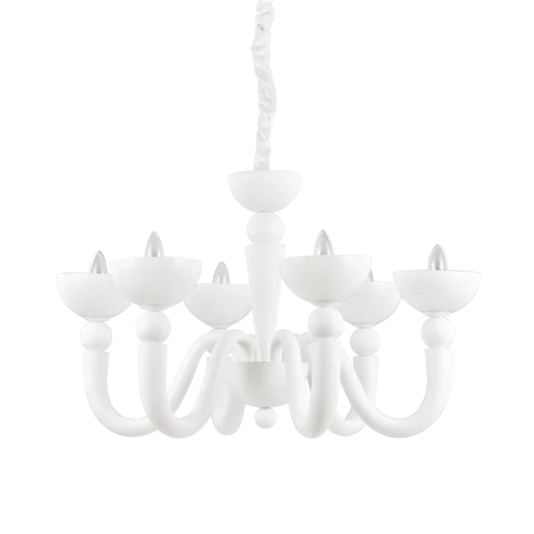 Suspension Lustre Bon-Bon en Métal et Verre Soufflé par Ideal Lux