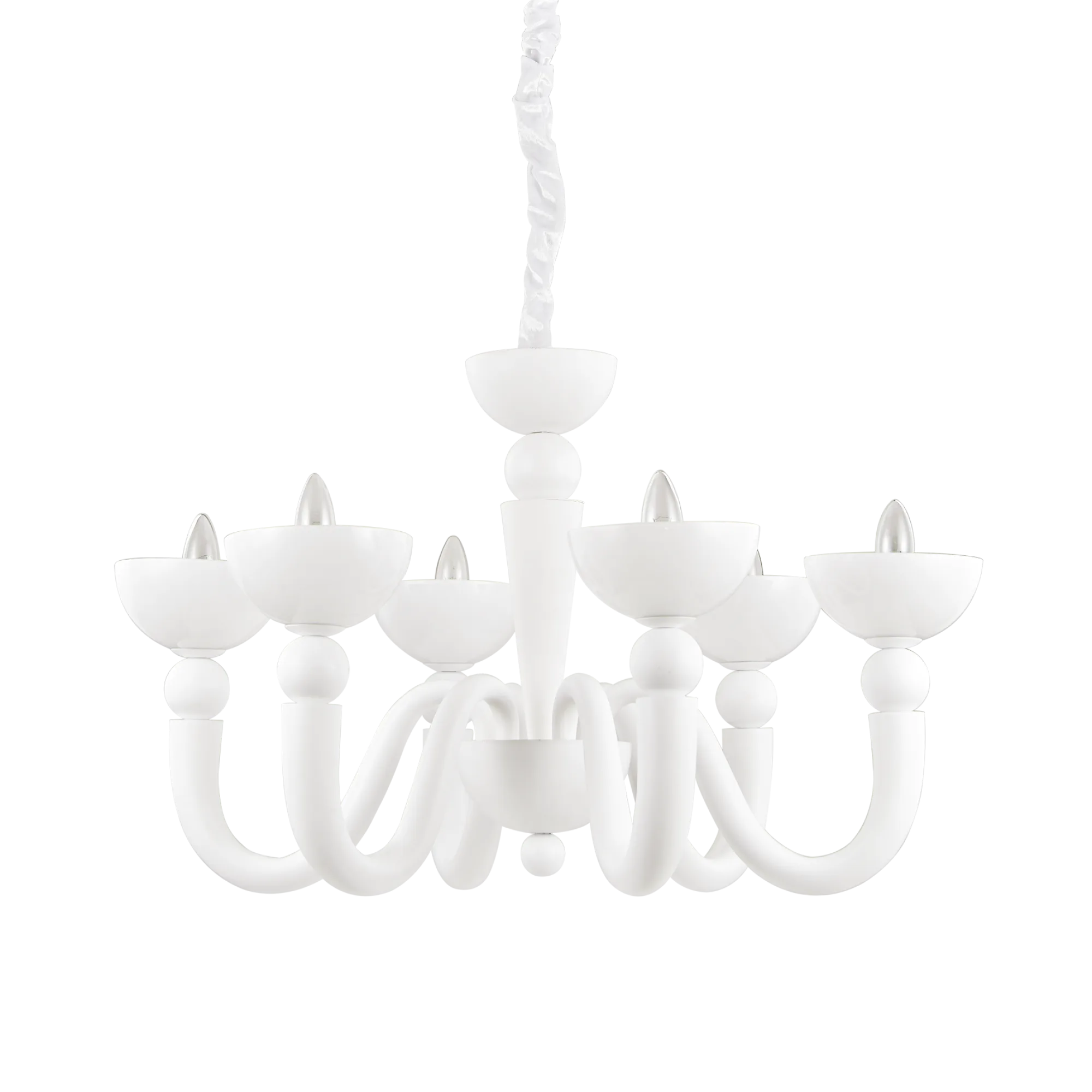 Suspension Lustre Bon-Bon en Métal et Verre Soufflé par Ideal Lux