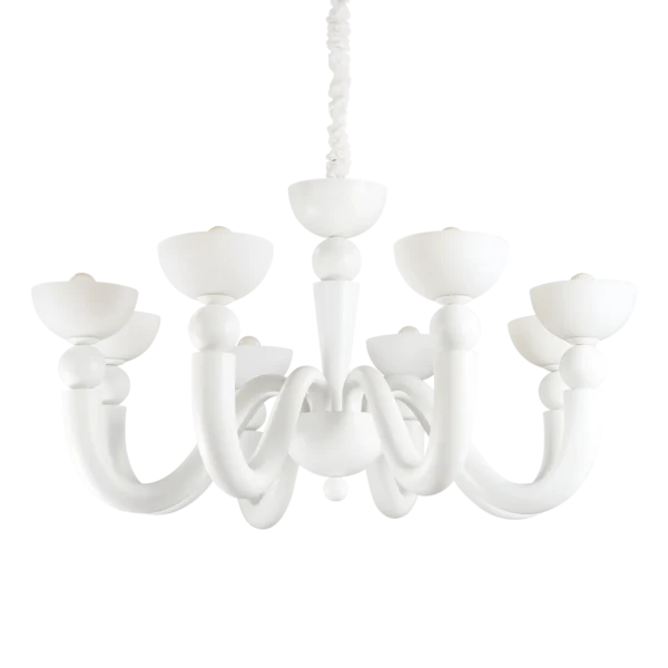 Suspension Lustre Bon-Bon en Métal et Verre Soufflé par Ideal Lux – vue 2
