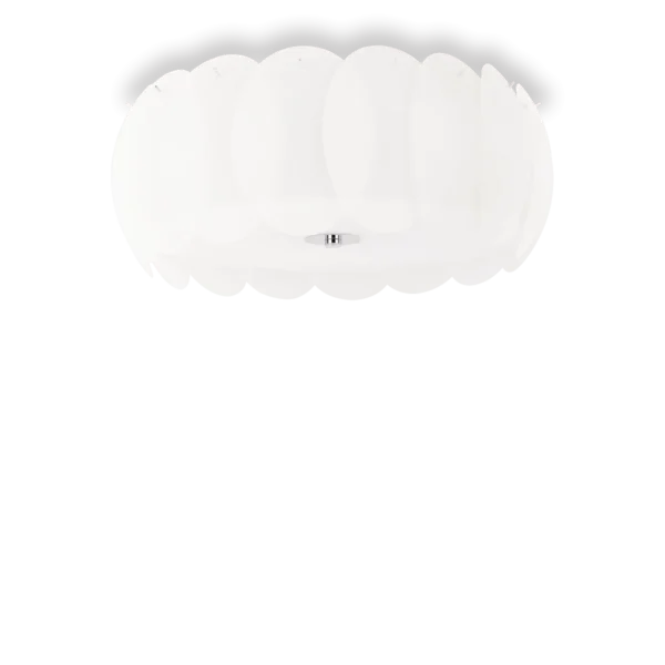 Plafonnier Ovalino en Plaques de Verre Superposées par Ideal Lux – vue 2