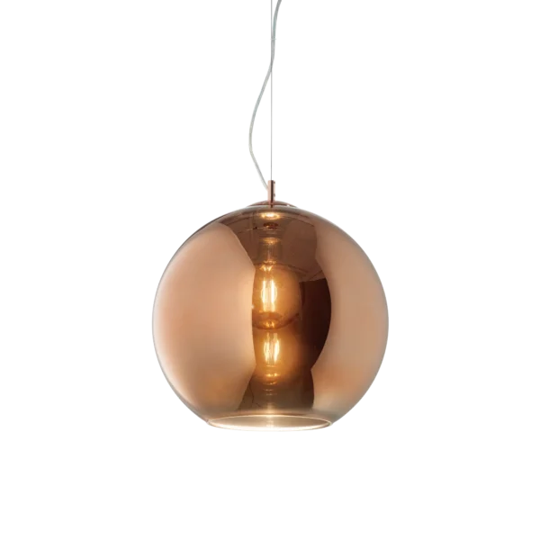 Suspension Nemo globe en verre soufflé par Ideal Lux