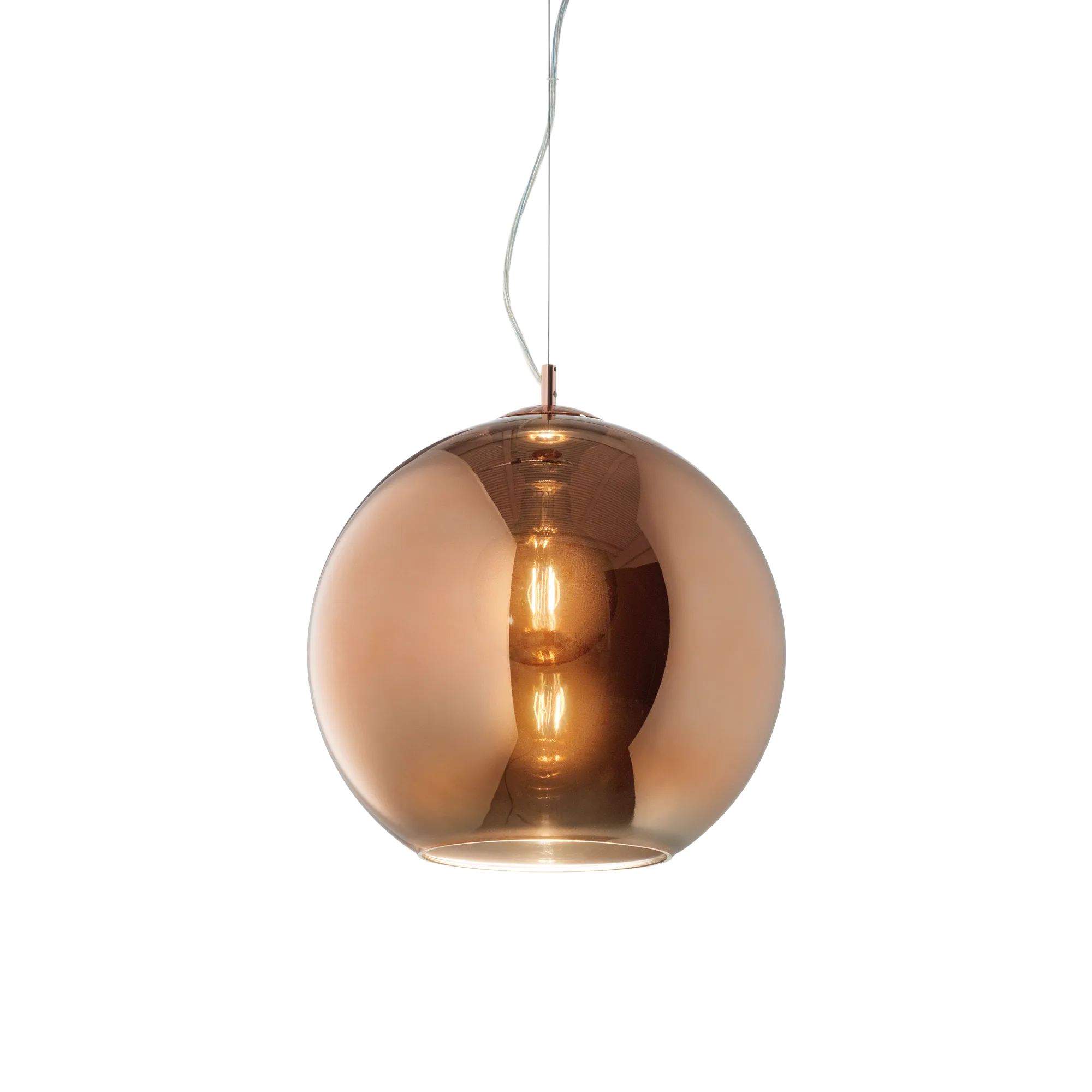 Suspension Nemo globe en verre soufflé par Ideal Lux