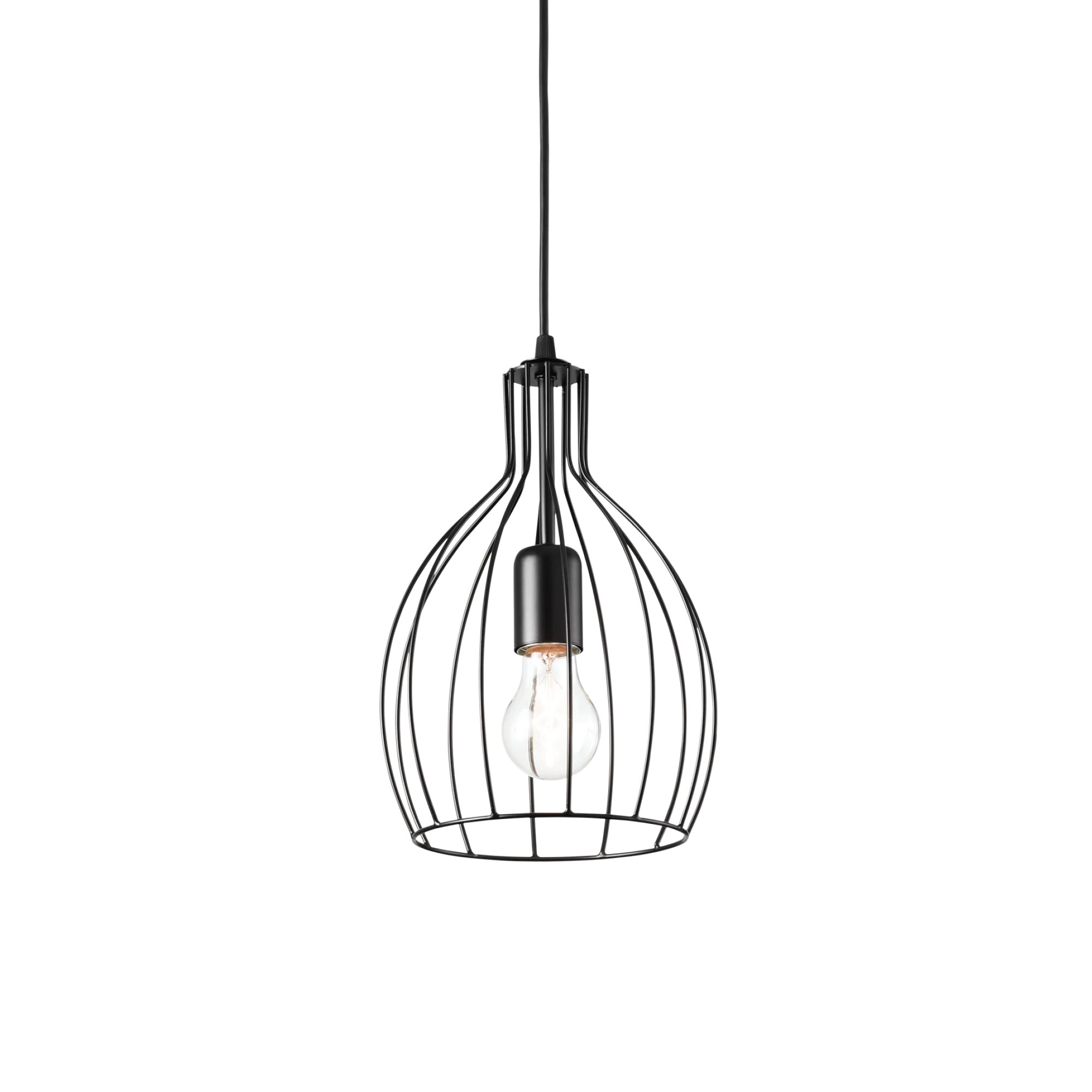 Suspension Ampolla Cage Métal Design Industriel par Ideal Lux Suspension Ampolla Cage Métal Design Industriel par Ideal Lux – Image 4