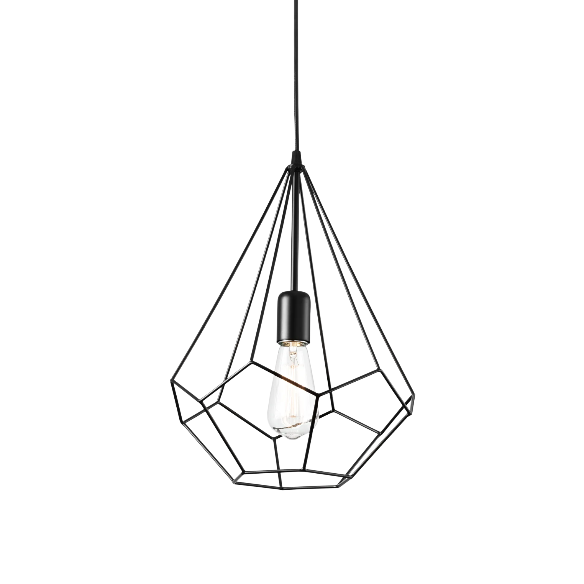 Suspension Ampolla Cage Métal Design Industriel par Ideal Lux Suspension Ampolla Cage Métal Design Industriel par Ideal Lux – Image 3