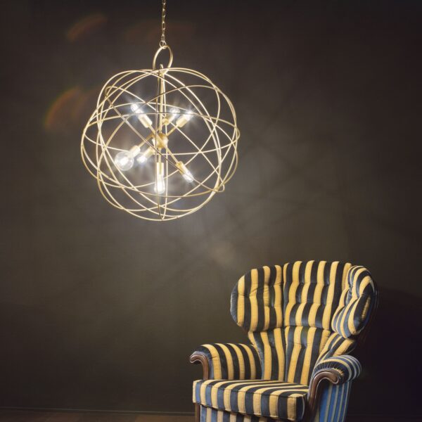 Suspension Konse en Métal Mordoré Design Géométrique par Ideal Lux – vue 2