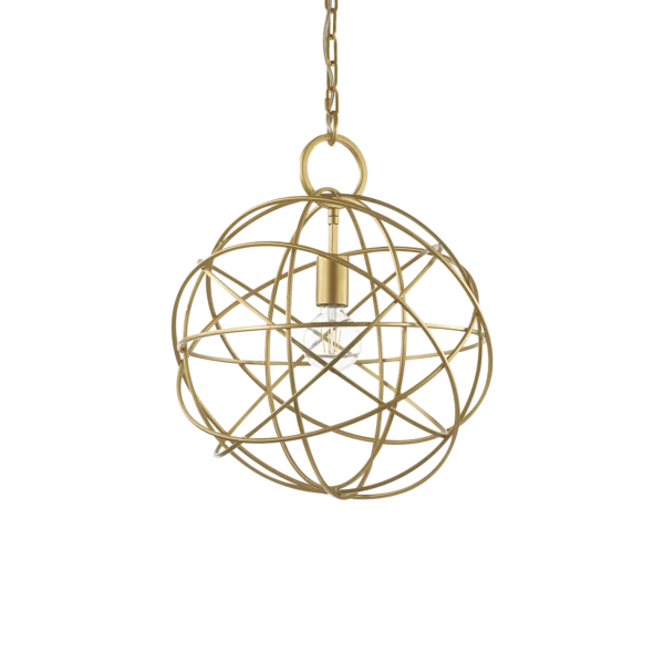 Suspension Konse en Métal Mordoré Design Géométrique par Ideal Lux