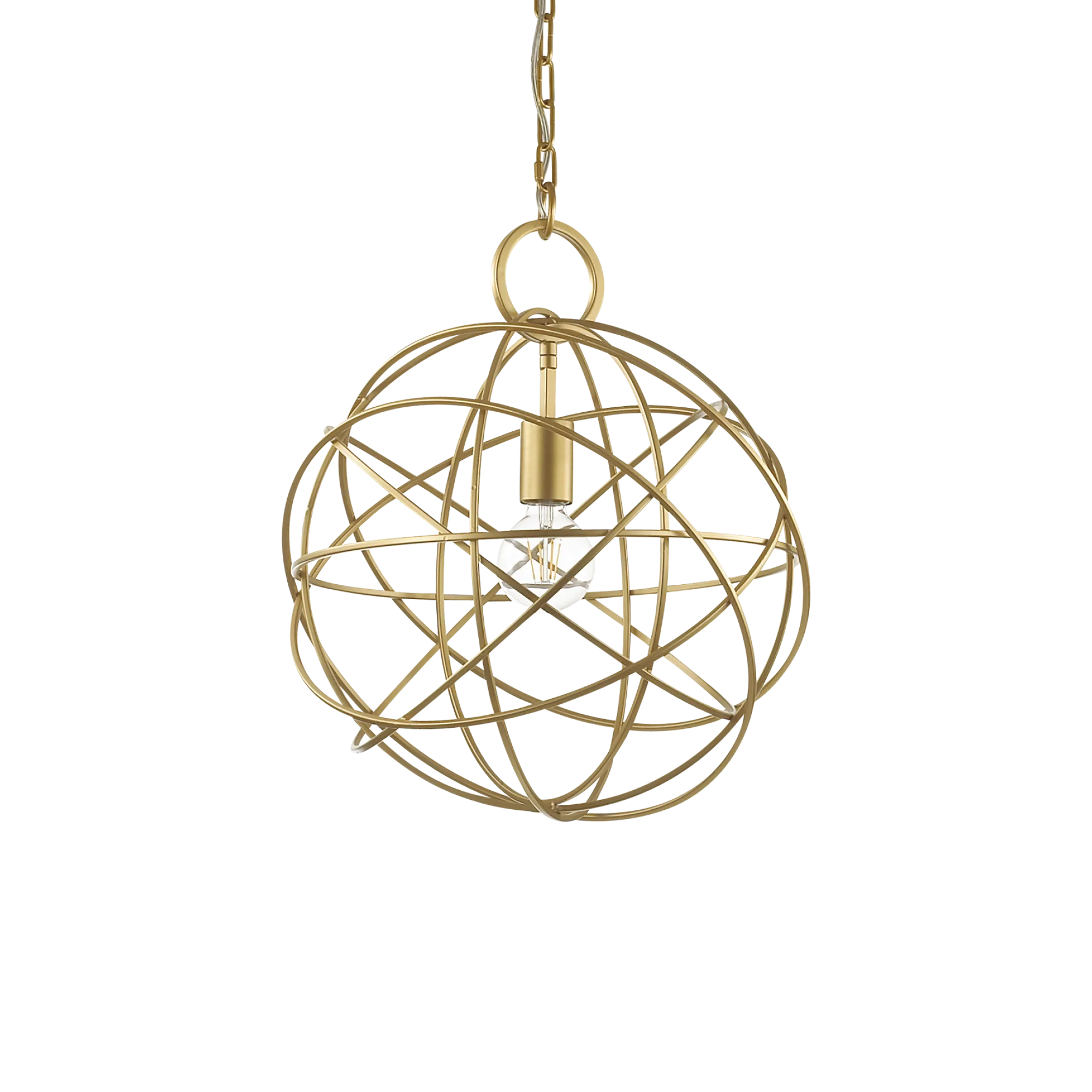 Suspension Konse en Métal Mordoré Design Géométrique par Ideal Lux