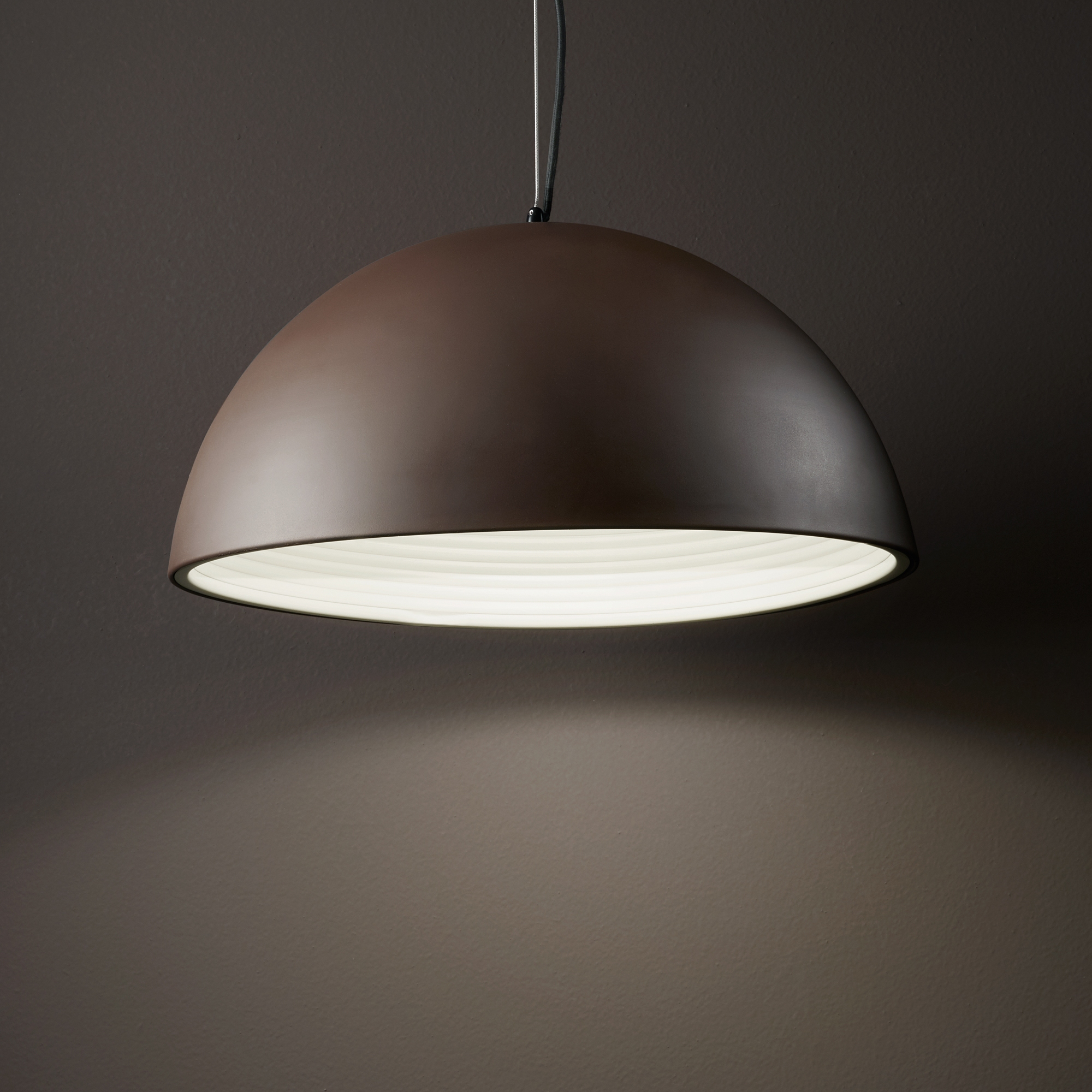Suspension Folk dôme métal coffee par Ideal Lux Suspension Folk dôme métal coffee par Ideal Lux – Image 4