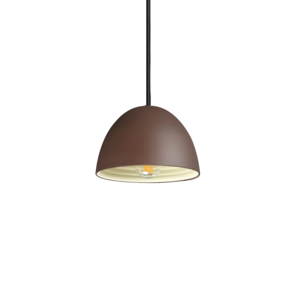 Suspension Folk dôme métal coffee par Ideal Lux
