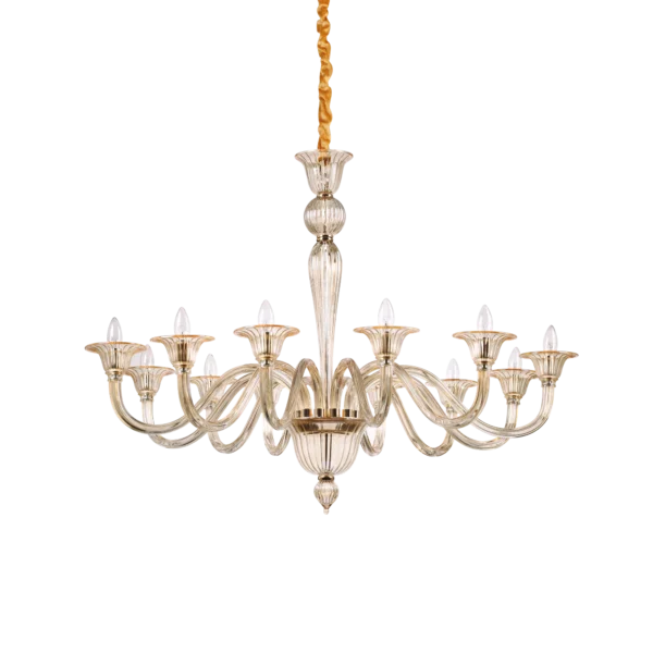 Suspension Lustre Brigitta en Verre Soufflé Artisanal par Ideal Lux – vue 2