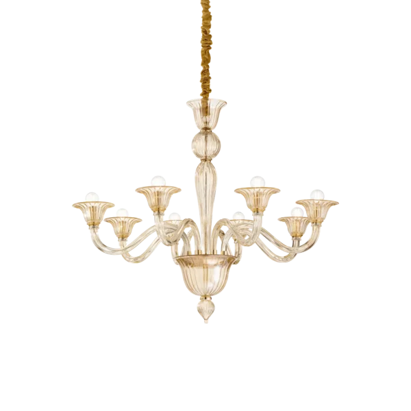 Suspension Lustre Brigitta en Verre Soufflé Artisanal par Ideal Lux