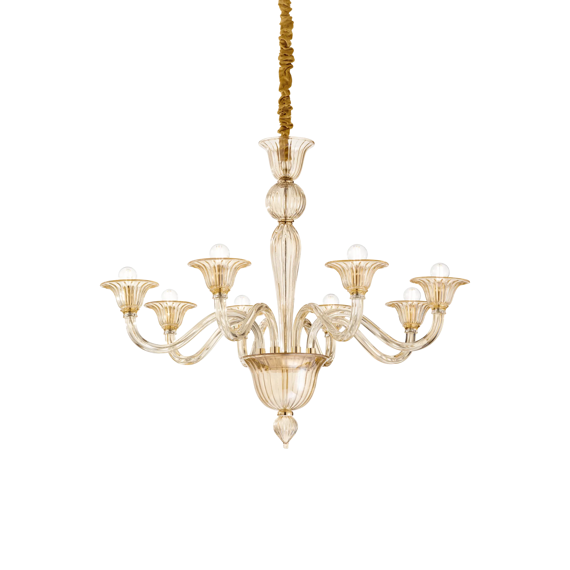 Suspension Lustre Brigitta en Verre Soufflé Artisanal par Ideal Lux