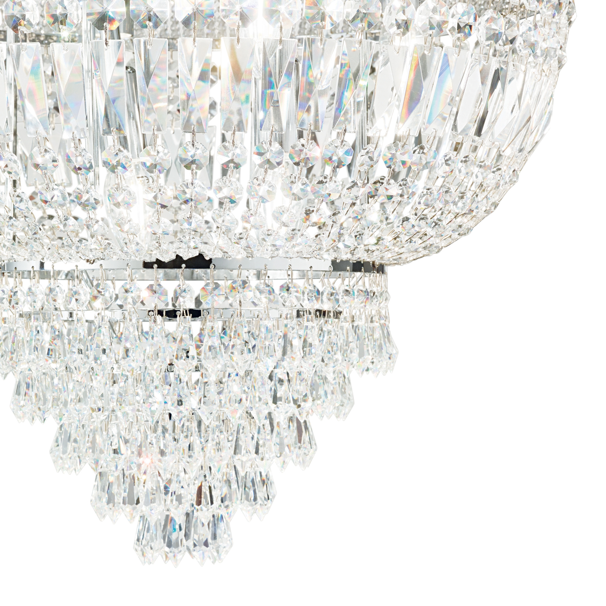 Suspension Lustre Dubai en Cristal Biseauté par Ideal Lux Suspension Lustre Dubai en Cristal Biseauté par Ideal Lux – Image 5