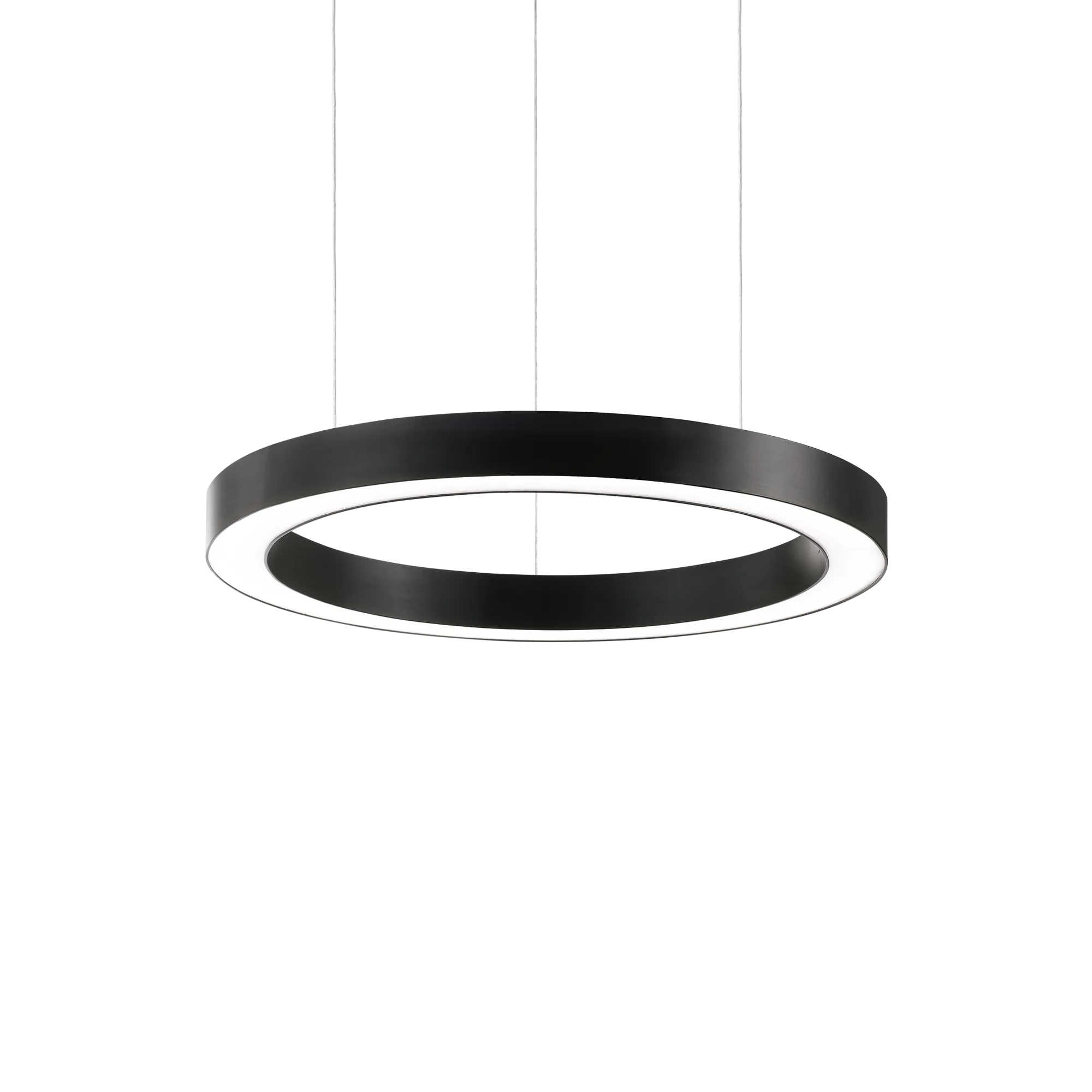 Suspension Oracle LED Anneau en Aluminium et Diffuseur Opalin par Ideal Lux
