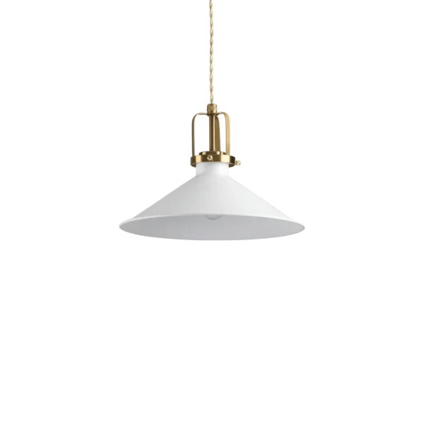 Suspension Eris soucoupe en métal et laiton par Ideal Lux – vue 2