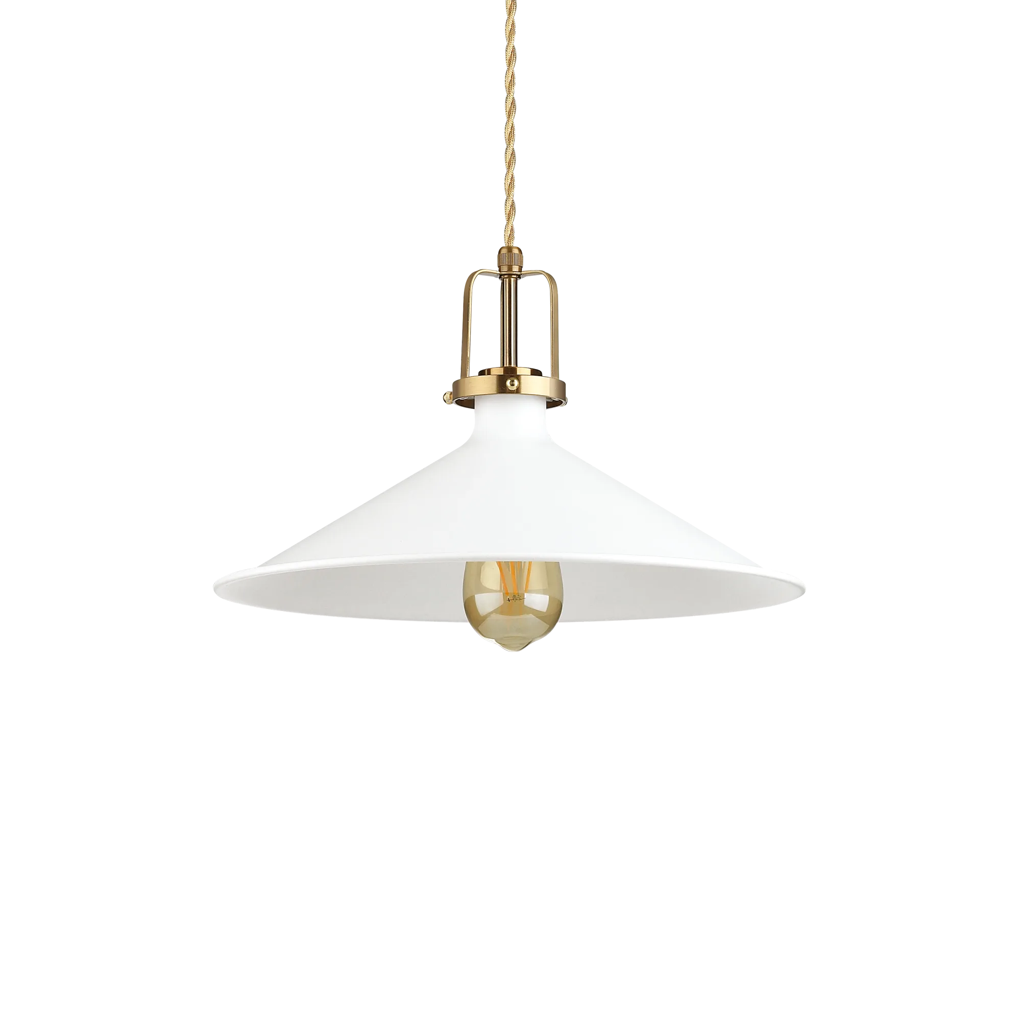 Suspension Eris soucoupe en métal et laiton par Ideal Lux Suspension Eris soucoupe en métal et laiton par Ideal Lux – Image 4