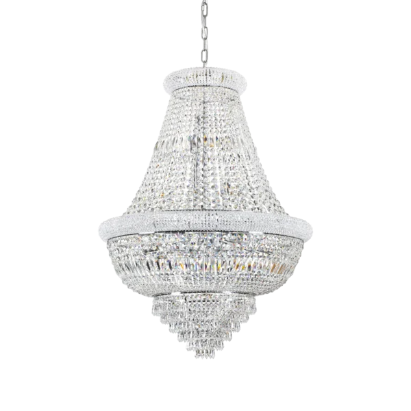 Suspension Lustre Dubai en Cristal Biseauté par Ideal Lux – vue 2