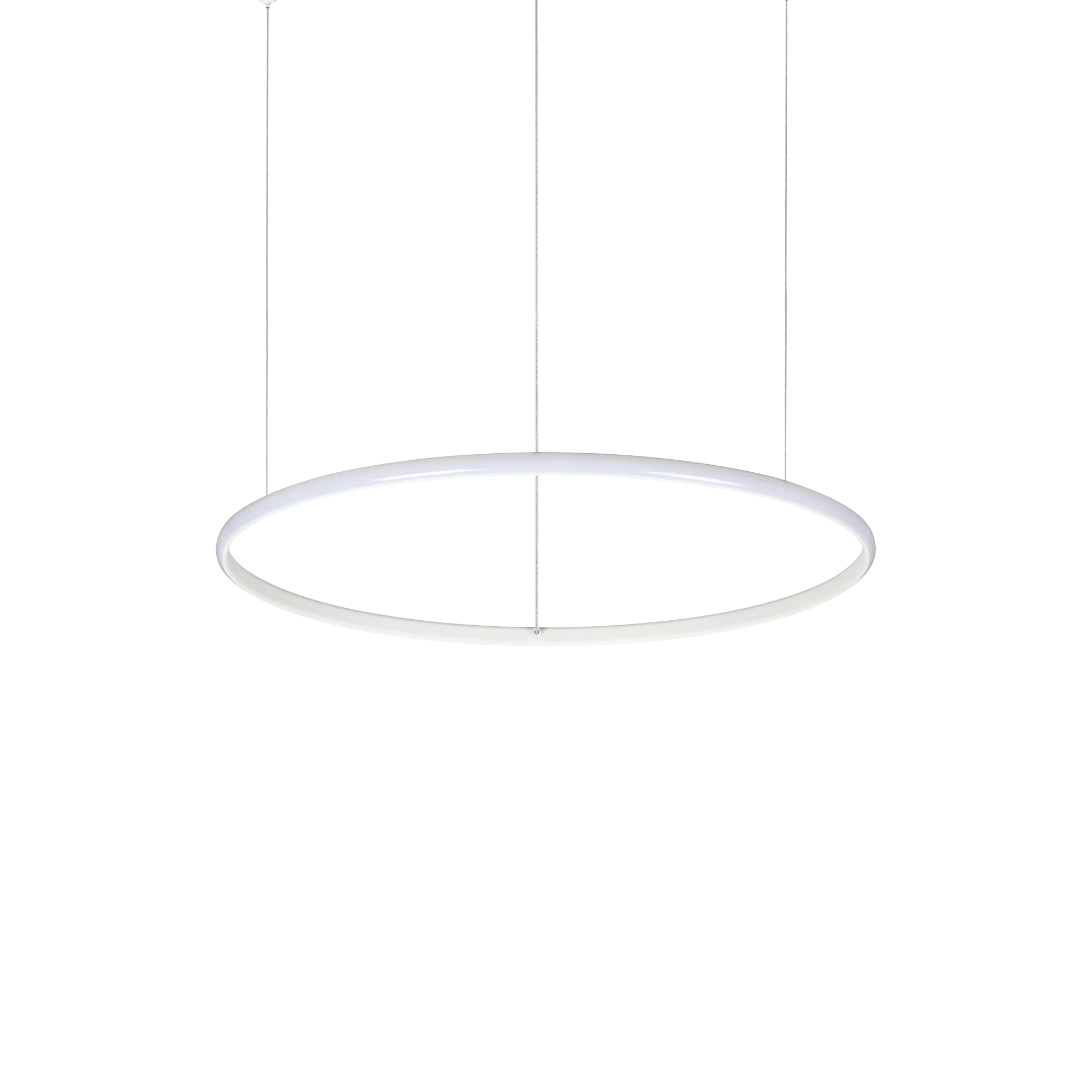 Suspension Hulahoop LED Anneau Lumineux en Diffuseur Opale par Ideal Lux