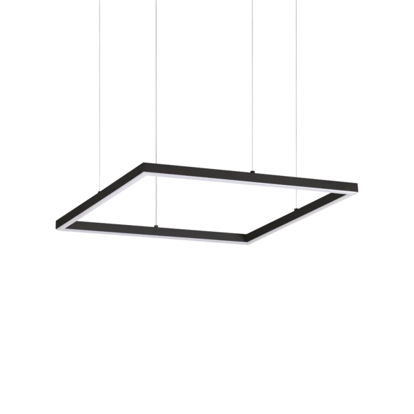 Suspension Oracle Slim LED Cadre Carré en Aluminium par Ideal Lux