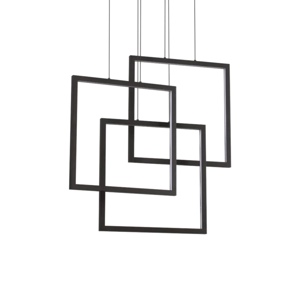 Suspension Frame LED design géométrique par Ideal Lux