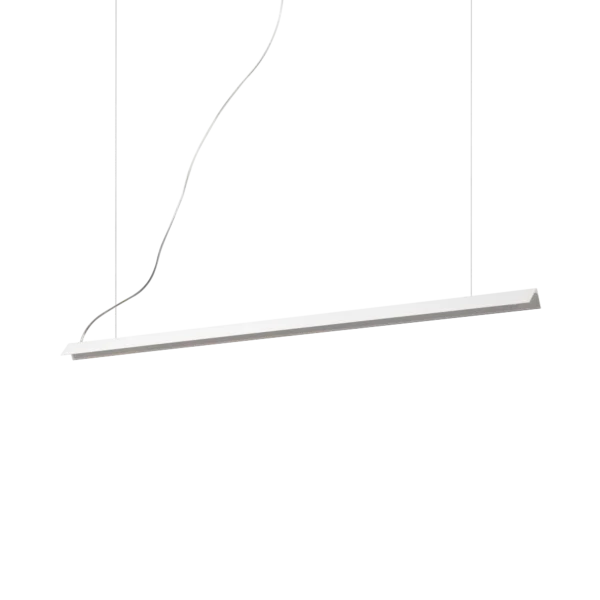 Suspension V-Line barre LED minimaliste en aluminium par Ideal Lux – vue 2
