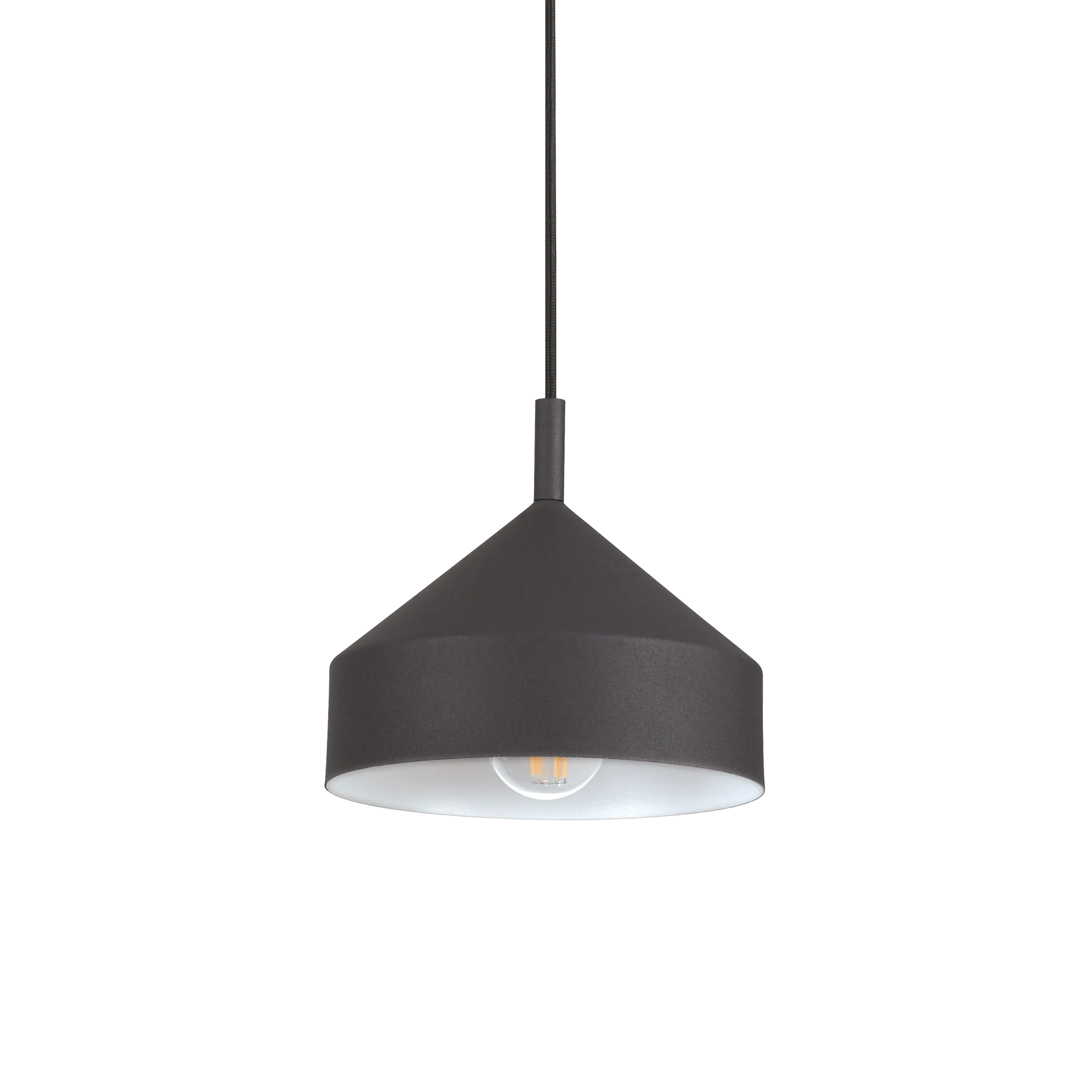 Suspension Yurta en Métal Époxy Design Industriel par Ideal Lux