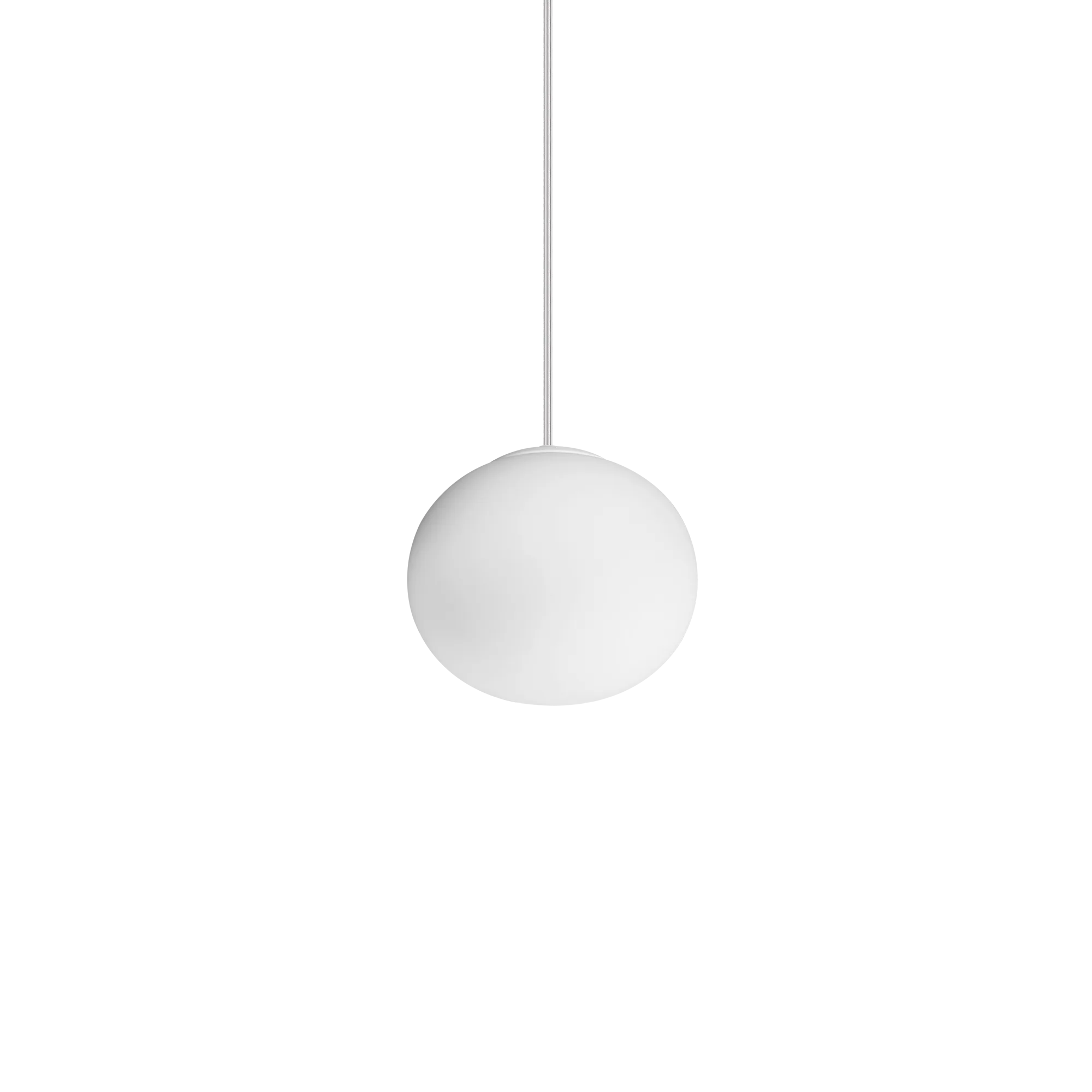 Suspension Cotton boule en verre blanc par Ideal Lux