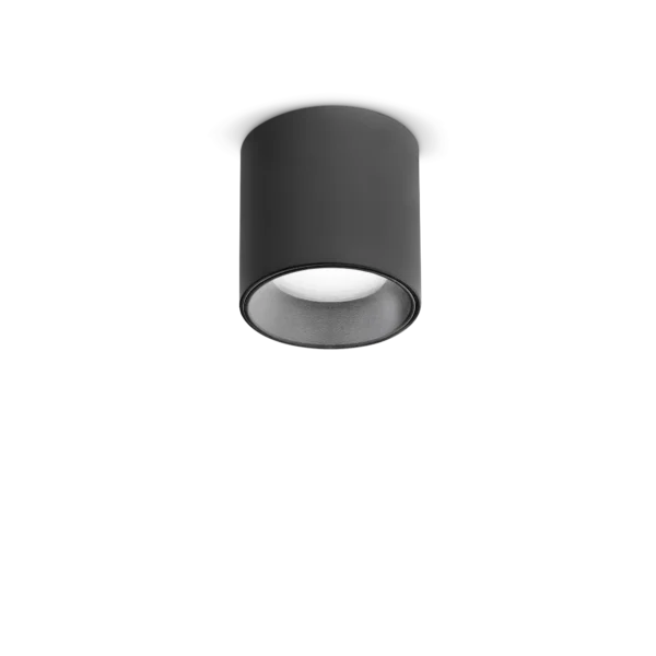 Plafonnier Nitro Rond Aluminium par Ideal Lux