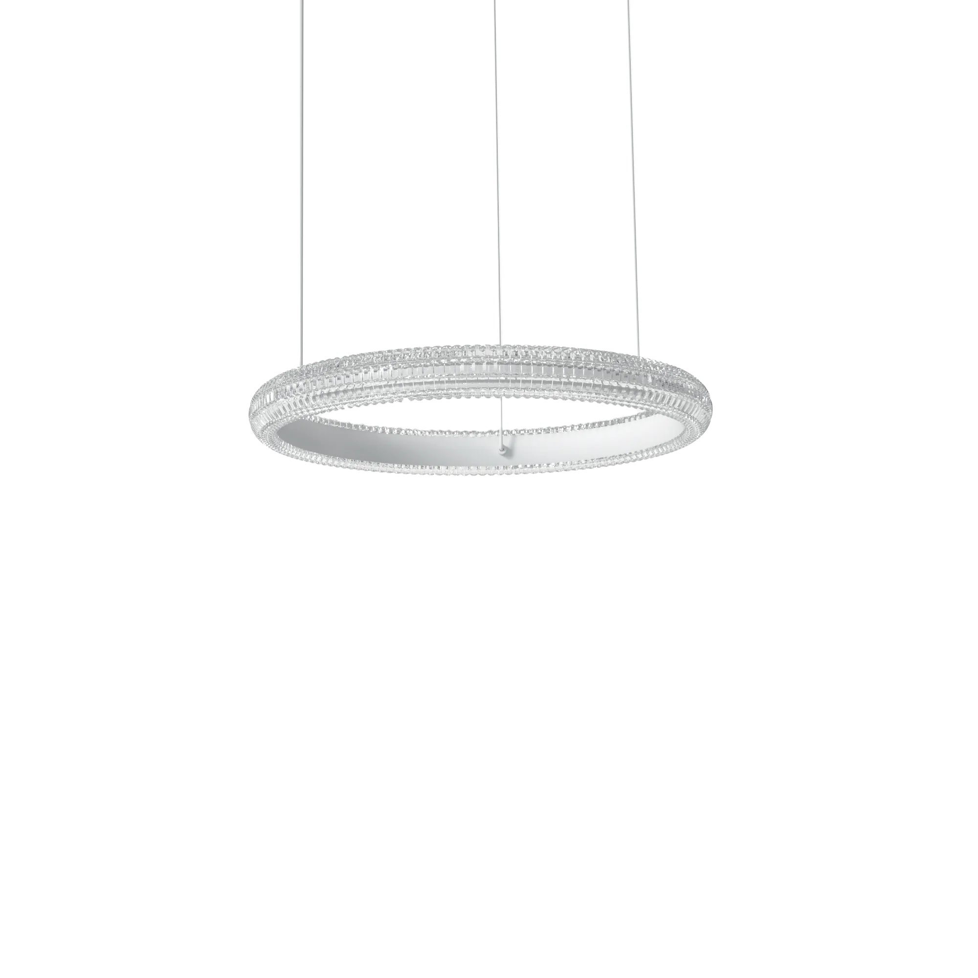Suspension Miracle anneau LED effet cristal par Ideal Lux