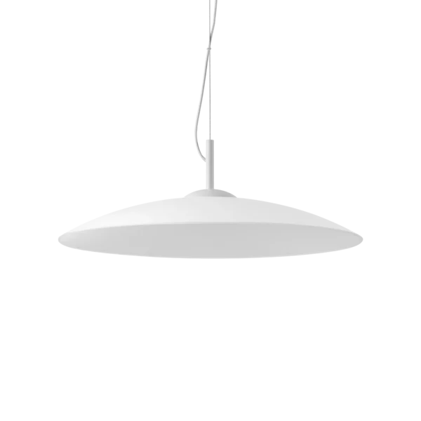 Suspension Eclipse soucoupe en verre sablé par Ideal Lux – vue 2