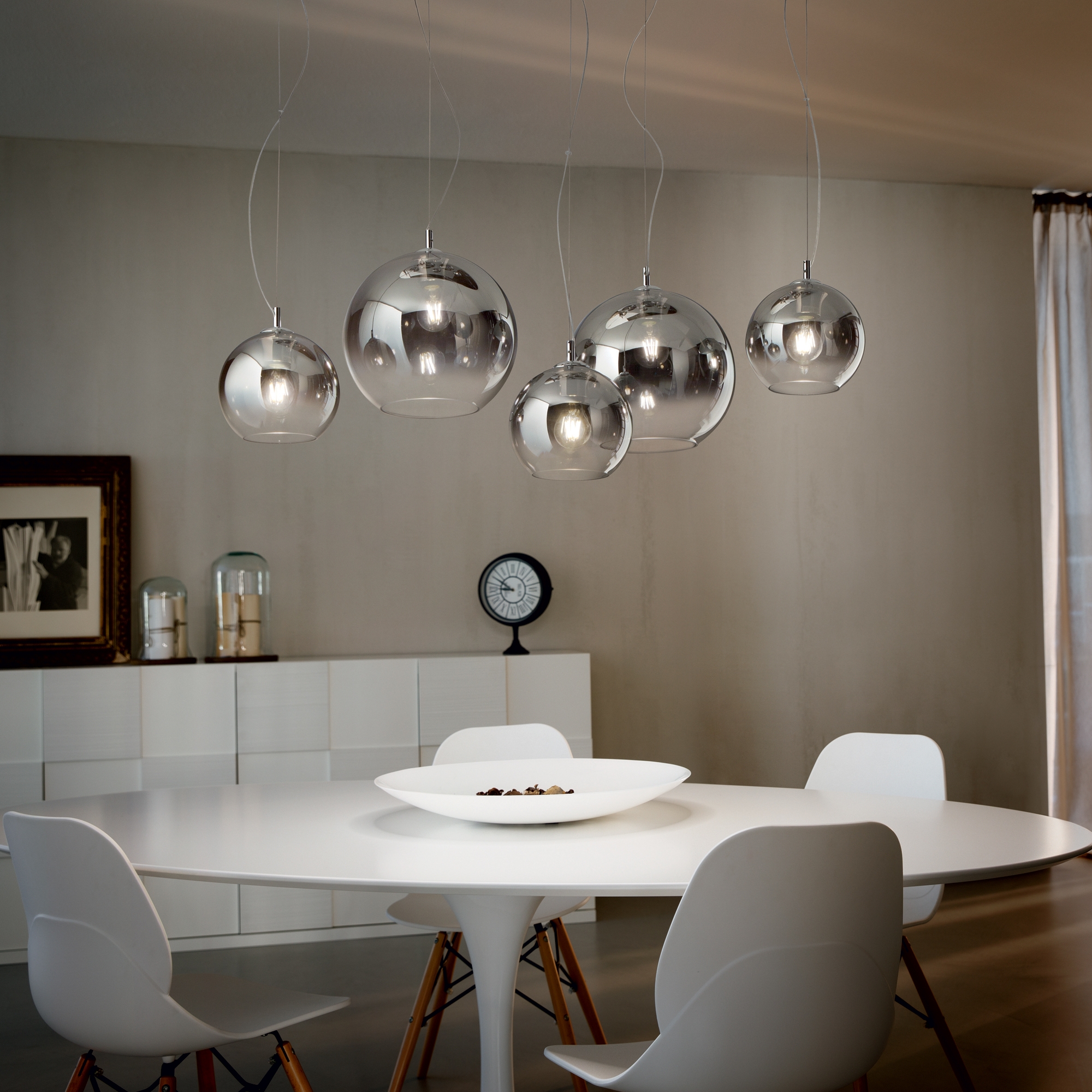Suspension Nemo globe en verre soufflé par Ideal Lux Suspension Nemo globe en verre soufflé par Ideal Lux – Image 5